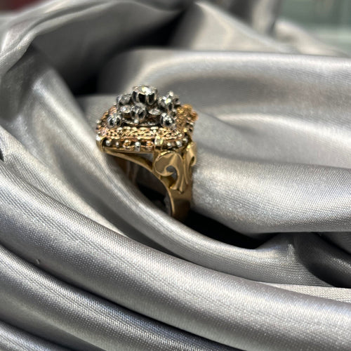 Bague Couronne Or & Diamants Anciens